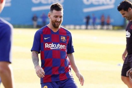 Leo Messi vuelve a entrenar