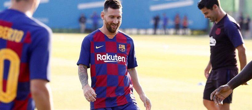 Leo Messi vuelve a entrenar